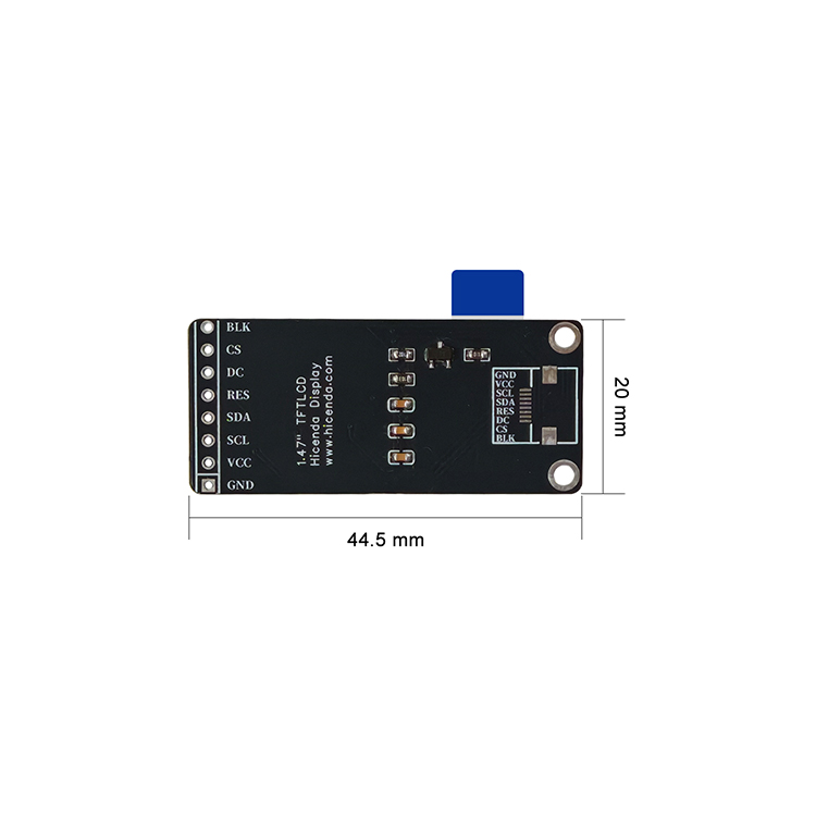 1.47インチ TFT LCDディスプレイモジュール 172x320 SPI ST7789V3